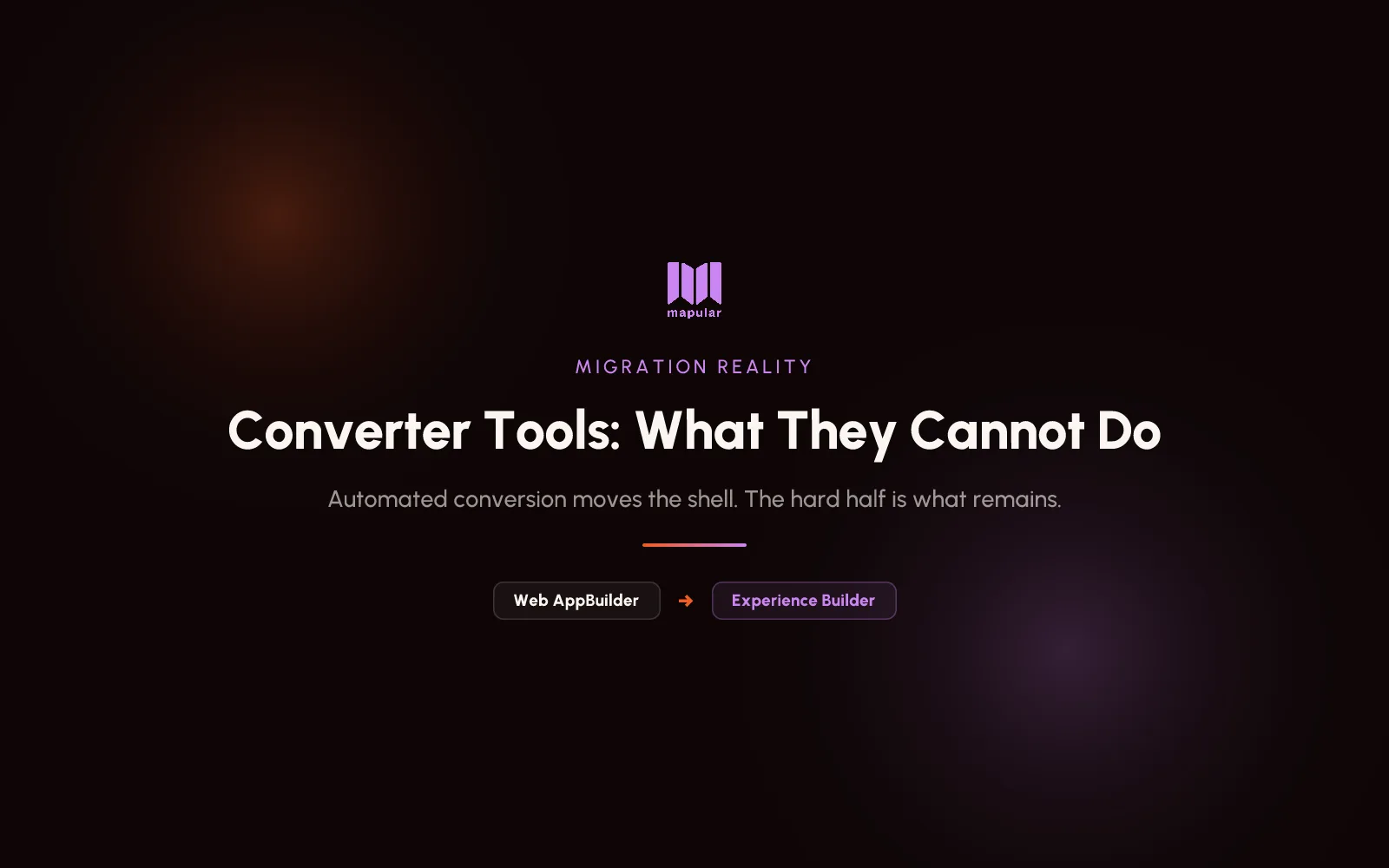Web AppBuilder Konverter: Was sie gut können und was nicht
