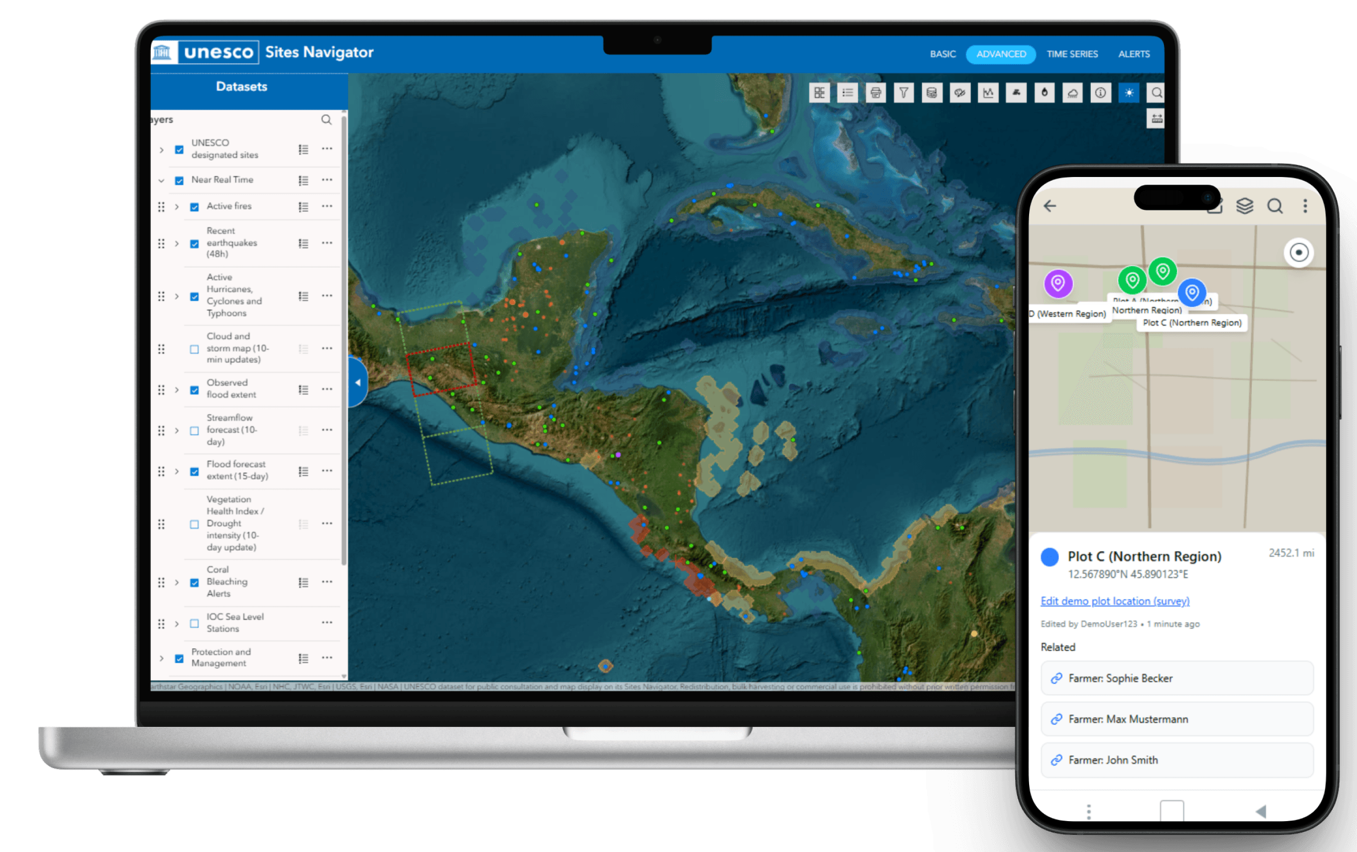 ArcGIS Experience Builder application screenshot