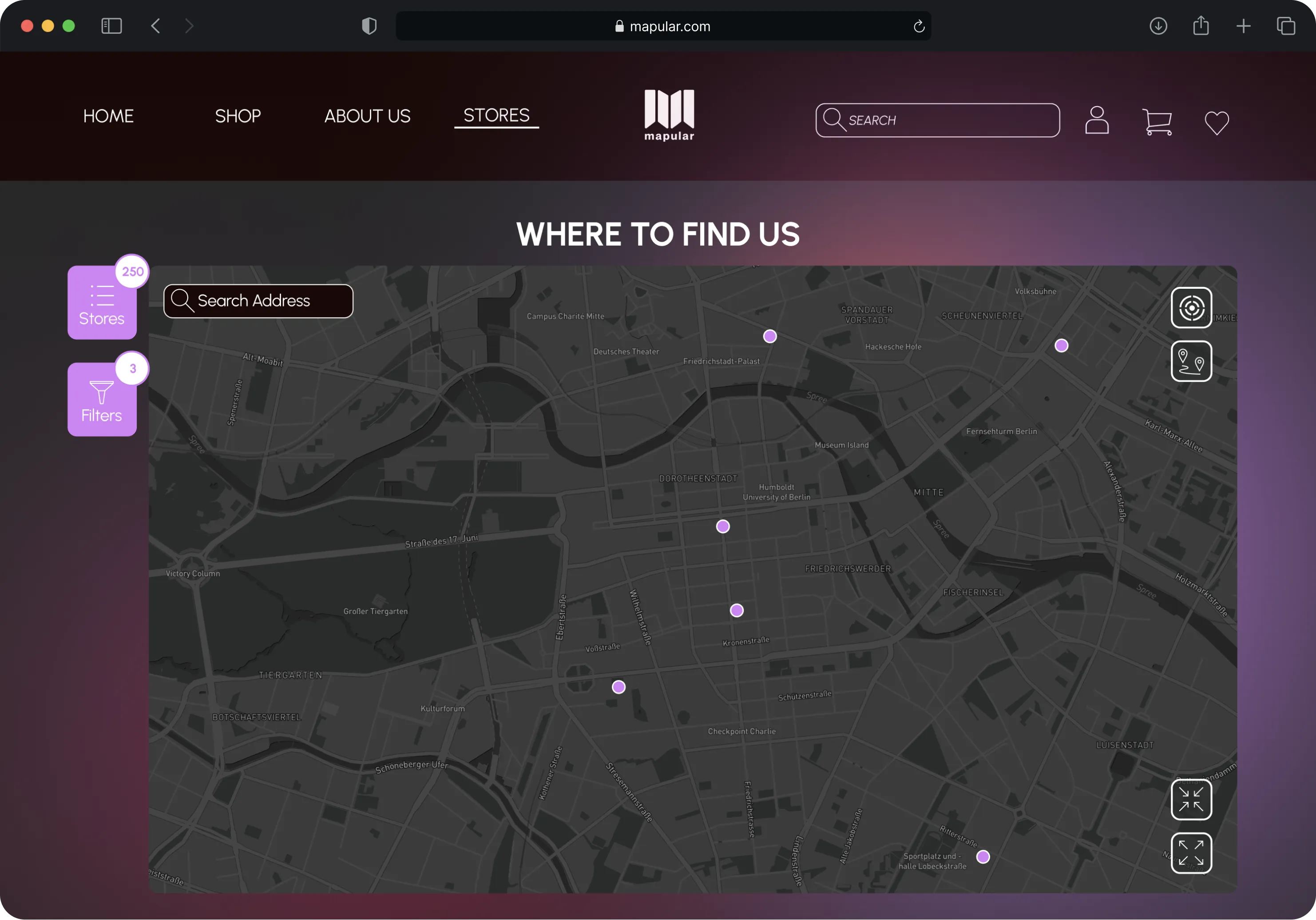 Mapular Store Locator