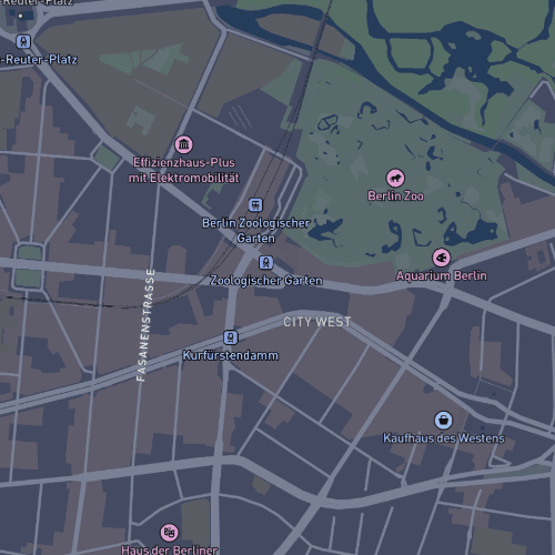 Mapbox Night map style